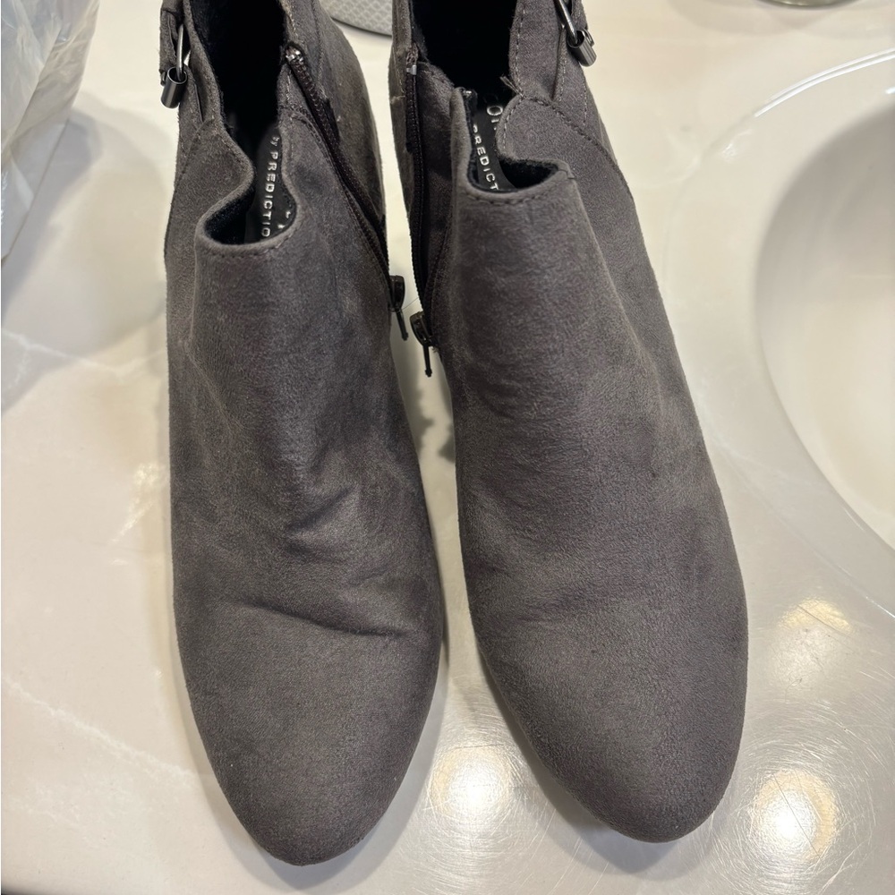 Gray Ankle Boots